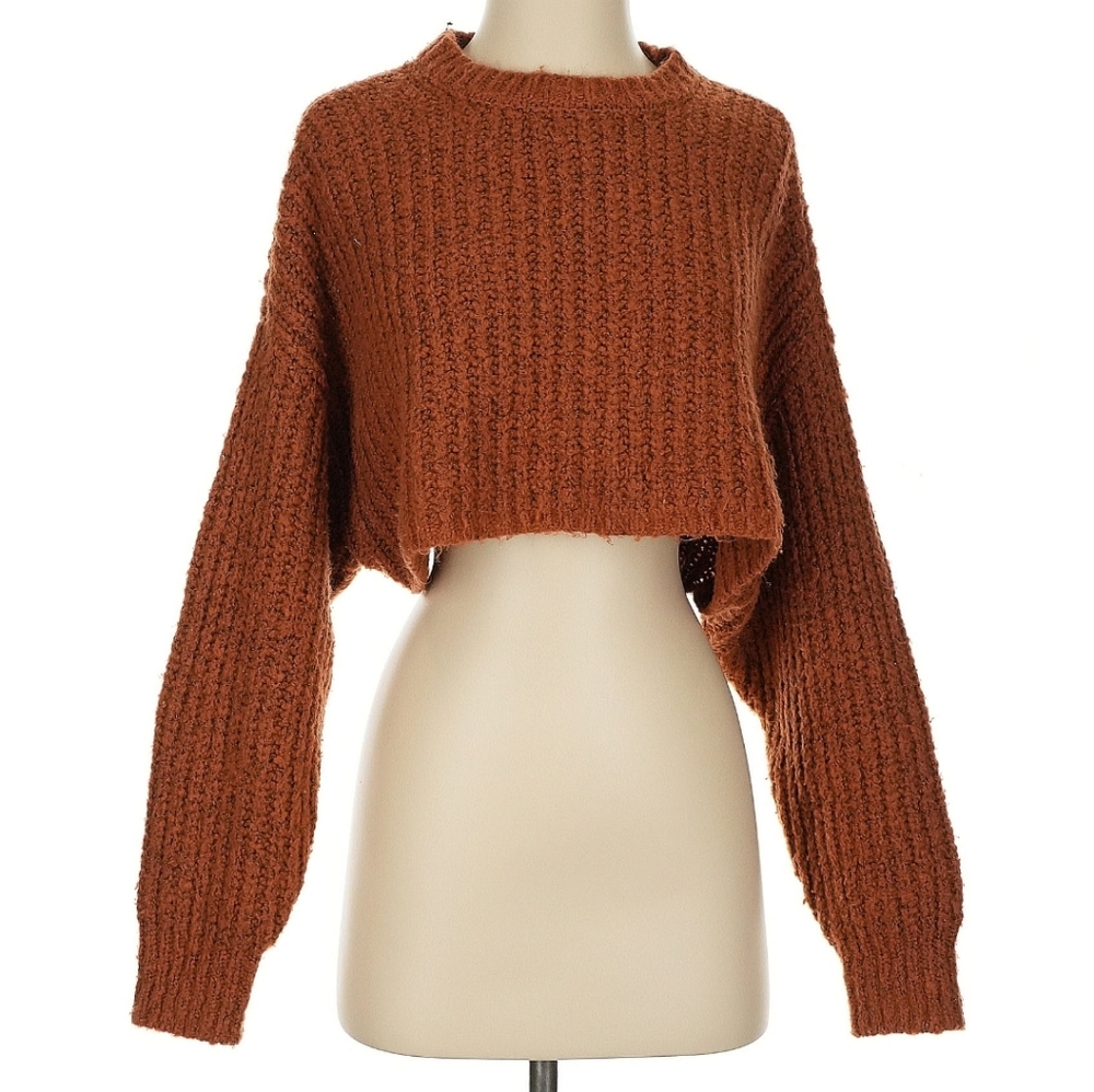 Cozy Brown Knit Sweater